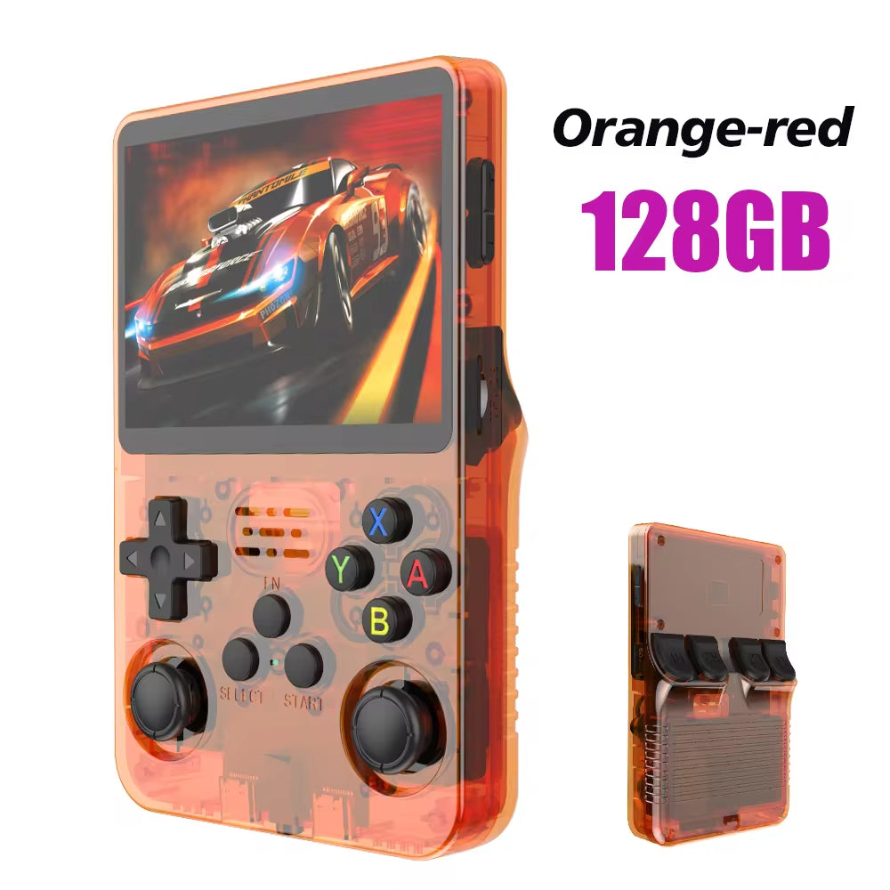 128G R36S Retro Handheld Gameboy Console Linux System 3.5 Inch IPS Screen R35S Pro Portable Pocket Video Player 64GB Games