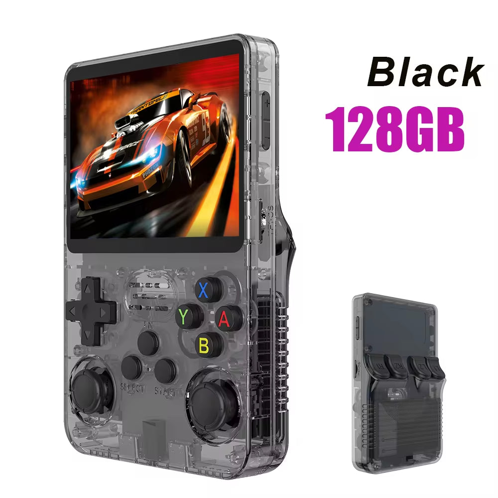 128G R36S Retro Handheld Gameboy Console Linux System 3.5 Inch IPS Screen R35S Pro Portable Pocket Video Player 64GB Games